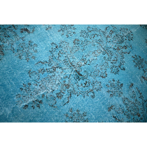 Blauw vintage vloerkleed - 276x170 cm - HANDGEMAAKT