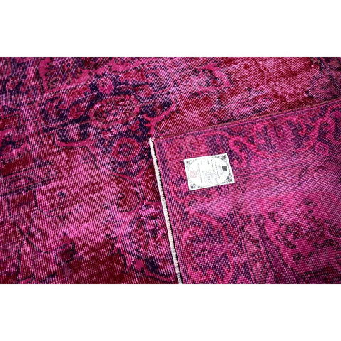 Roze vintage vloerkleed - 227x165 cm - HANDGEMAAKT