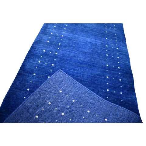 Blauwe Gabbeh loper - 283x80 cm - HANDGEMAAKT