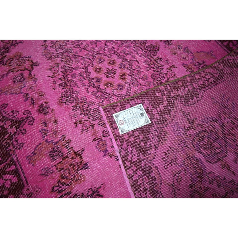 Roze vintage vloerkleed - 186x110 cm - HANDGEMAAKT