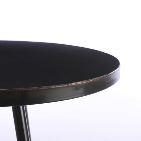 Kent Bijzettafel - H52 x Ø40 cm - Metaal - Zwart