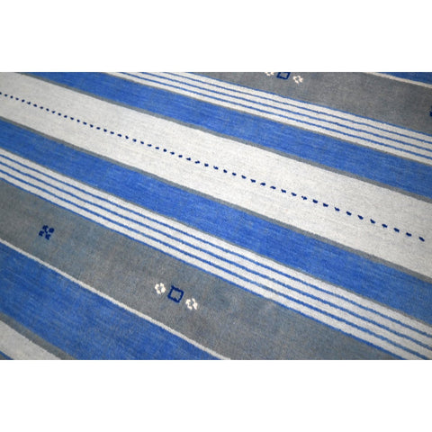 Blauw Gabbeh vloerkleed - 180x120 cm - HANDGEMAAKT