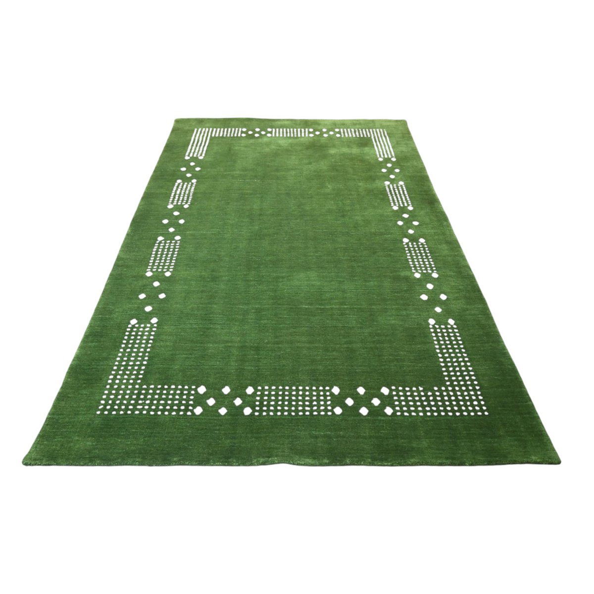 Groen Gabbeh vloerkleed - 215x140 cm - HANDMADE