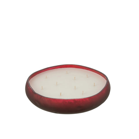 J-Line Geurkaars Livia - glas - rood - L
