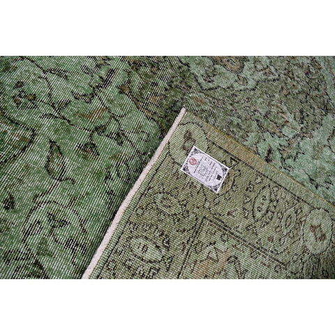 Groen vintage vloerkleed - 249x175 cm - HANDGEMAAKT