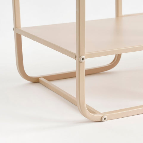 Jules Sidetable - L70 x B30 x H76 cm - Metaal - Lichtbruin