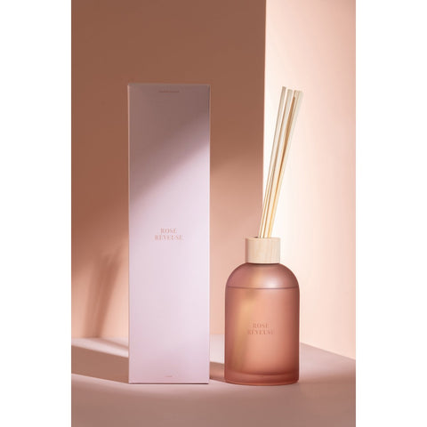 J-Line geurolie + stokjes - Essential Accords - Rose Rêveuse - roze