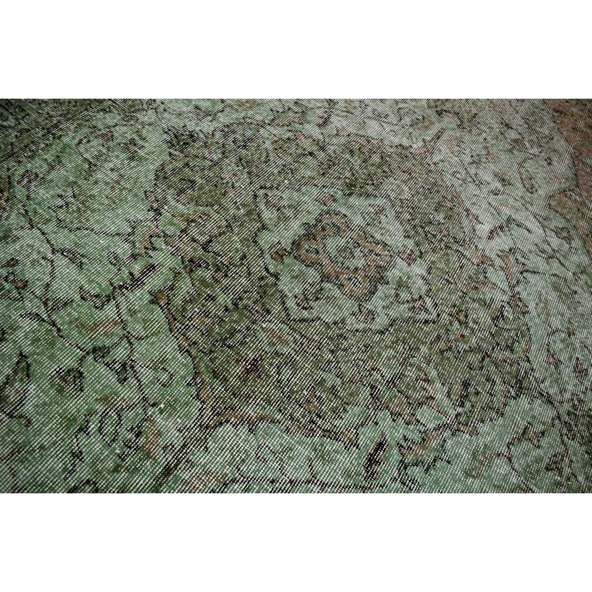 Groen vintage vloerkleed - 249x175 cm - HANDGEMAAKT