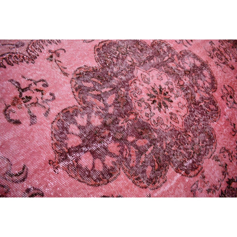 Roze vintage vloerkleed - 267x168 cm - HANDGEMAAKT