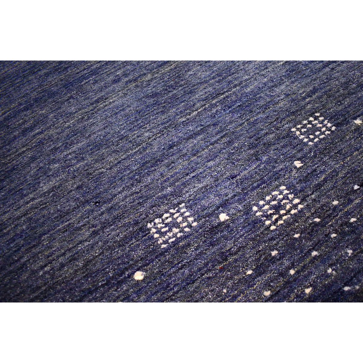 Gabbeh loper blauw - 300x80 cm - HANDGEMAAKT