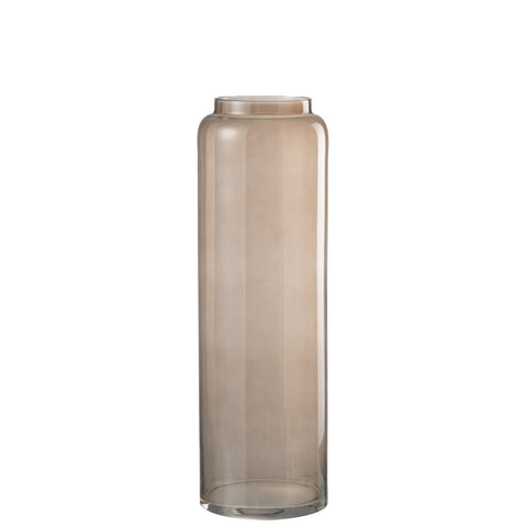 J-Line vaas Recht Lang - glas - amber - medium