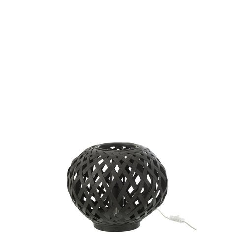 J-Line lamp - bamboe - zwart