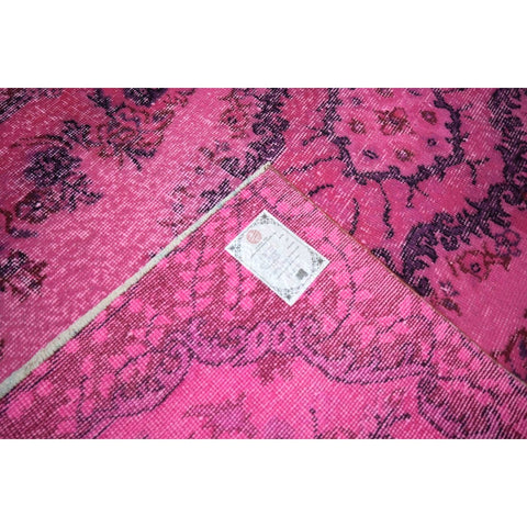 Roze vintage vloerkleed - 203x115 cm - HANDGEMAAKT