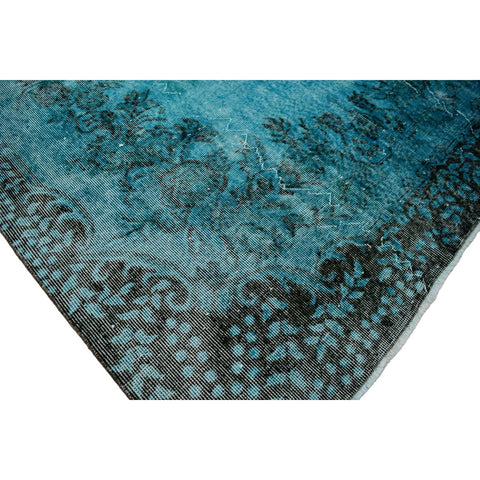 Turquoise vintage vloerkleed - 291x167 cm - HANDGEMAAKT