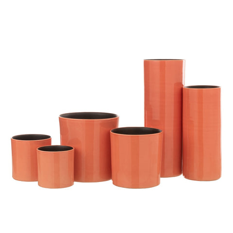 J-Line vaas Flek - keramiek - roze - large