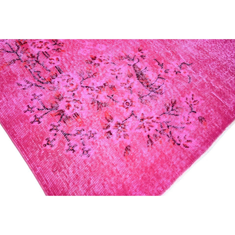 Roze vintage vloerkleed - 284x167 cm - HANDGEMAAKT
