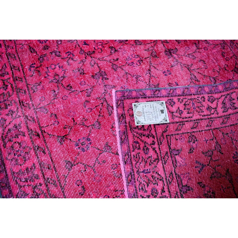 Roze vintage vloerkleed - 210x115 cm - HANDGEMAAKT