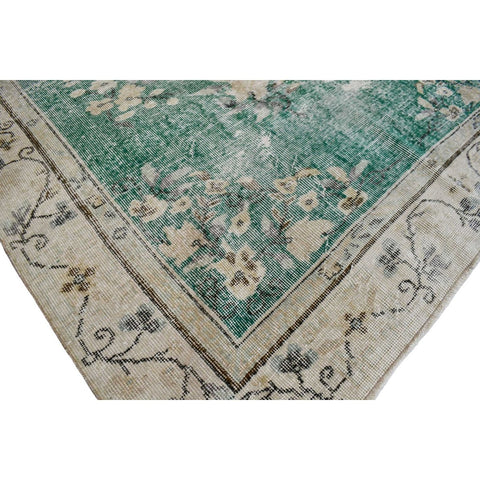 Groen vintage vloerkleed - 270x165 cm - HANDGEMAAKT