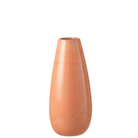 J-Line vaas Effen Rond - keramiek - pompelmoes - large - 48.00 cm hoog