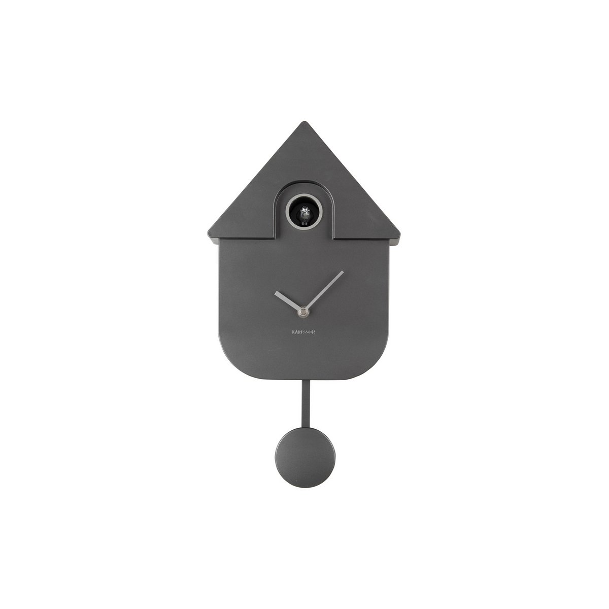Wandklok Modern Koekoek Metallic
