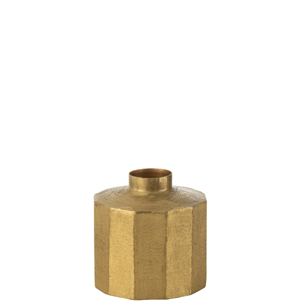 J-Line Vaas Vierkant Metaal Goud Small