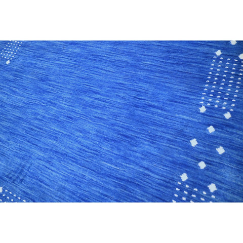 Blauw Gabbeh vloerkleed - 215x140 cm - HANDMADE