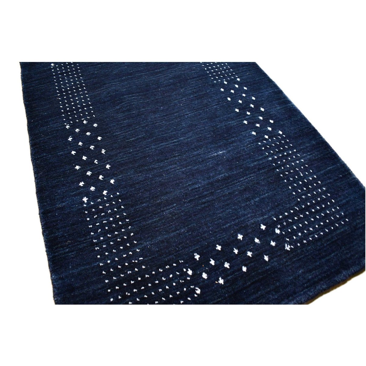 Blauwe Gabbeh loper - 340x80 cm - HANDGEMAAKT