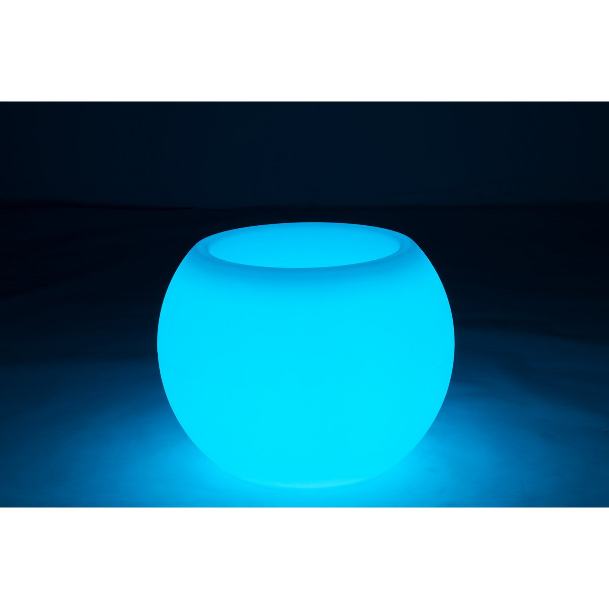 J-Line lamp Bloempot - kusntstof - mix - LED - tuinverlichting