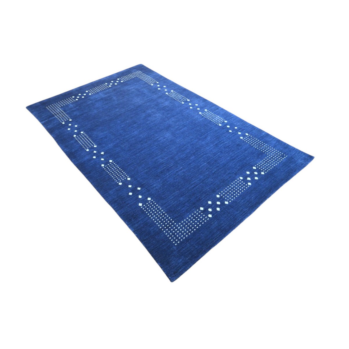Blauw Gabbeh vloerkleed - 215x140 cm - HANDMADE