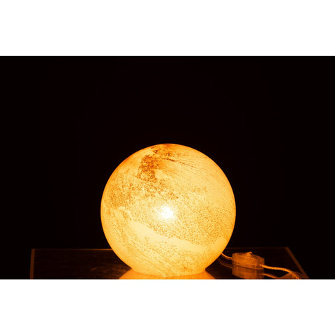 J-Line lamp Dany Rond - glas - bruin - small