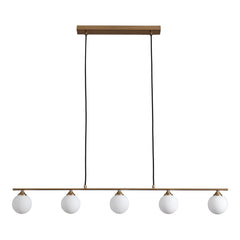 Halifax hanglamp - frame messing, stoffen koord van 150 cm