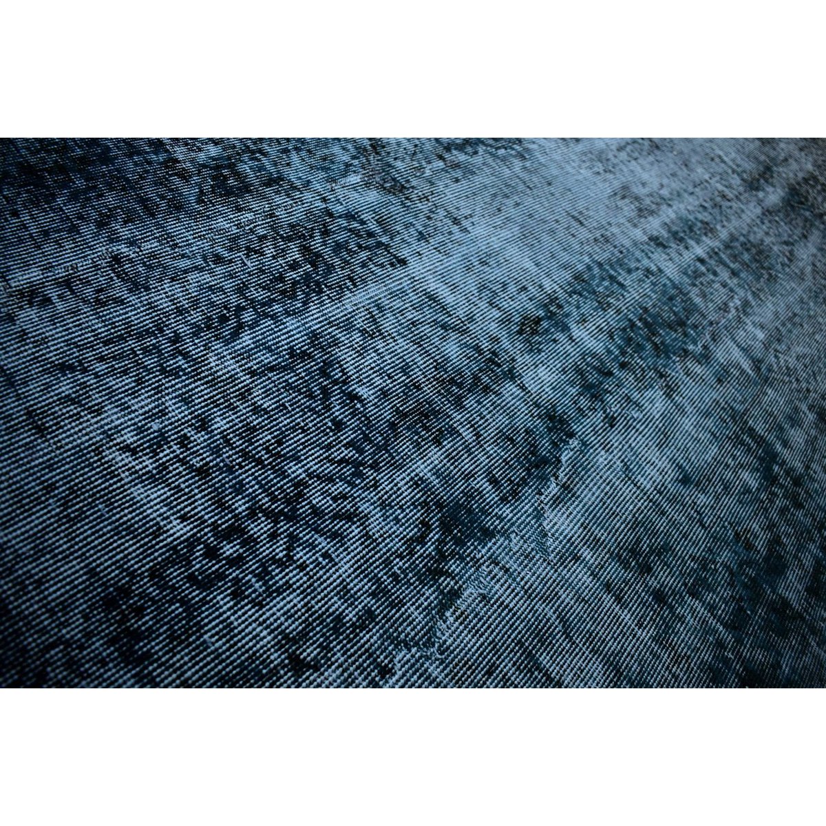 Blauw vintage vloerkleed - 258x160 cm - HANDGEMAAKT