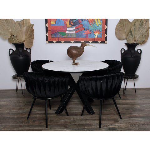 Wave stoel zwart (Set van 2)