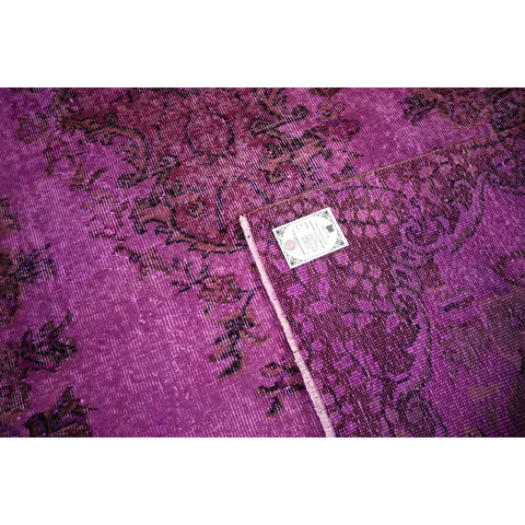 Paars vintage vloerkleed - 281x165 cm - HANDGEMAAKT