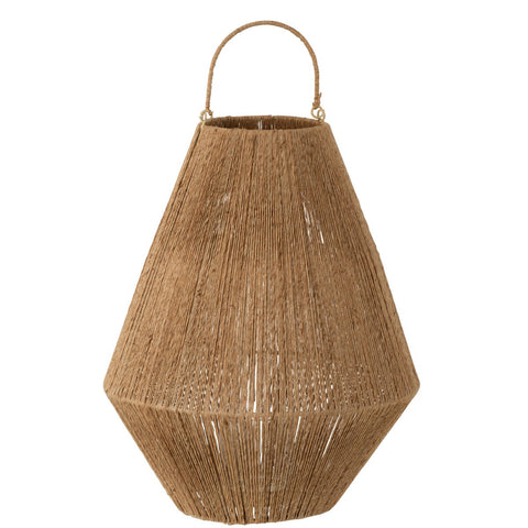 J-Line lantaarn Dantya - jute - naturel