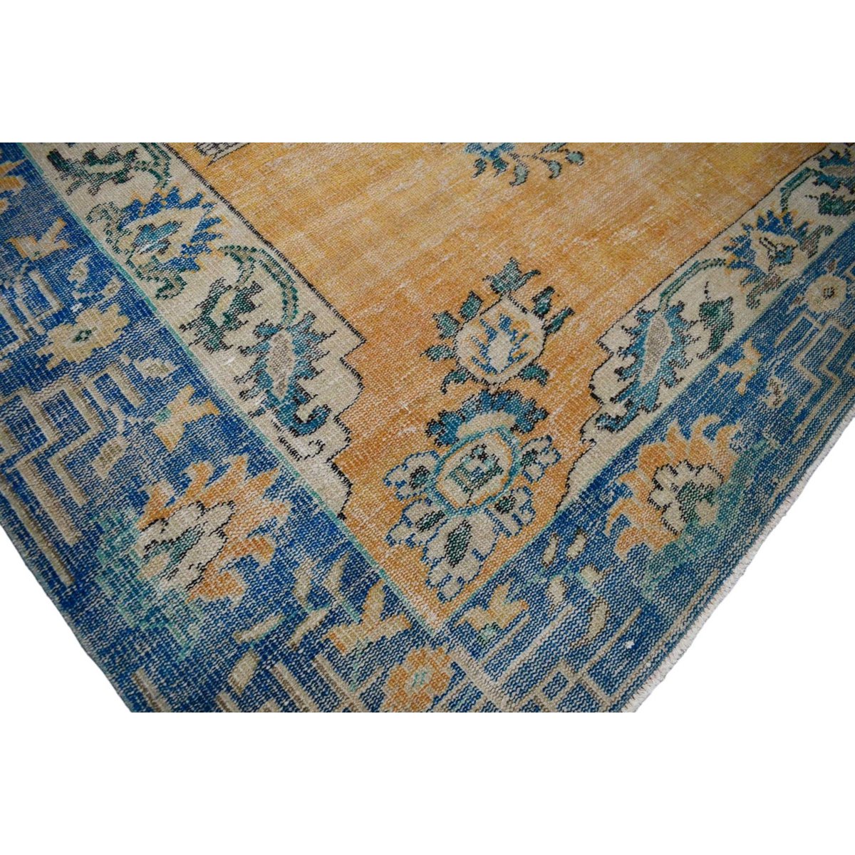 Boho vintage vloerkleed - 277x208 cm - HANDGEMAAKT
