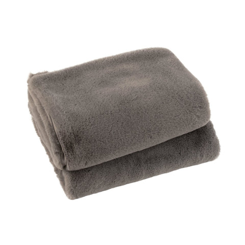 J-Line Plaid Cutie - Fleece Deken – Polyester – 180x130 cm – Taupe
