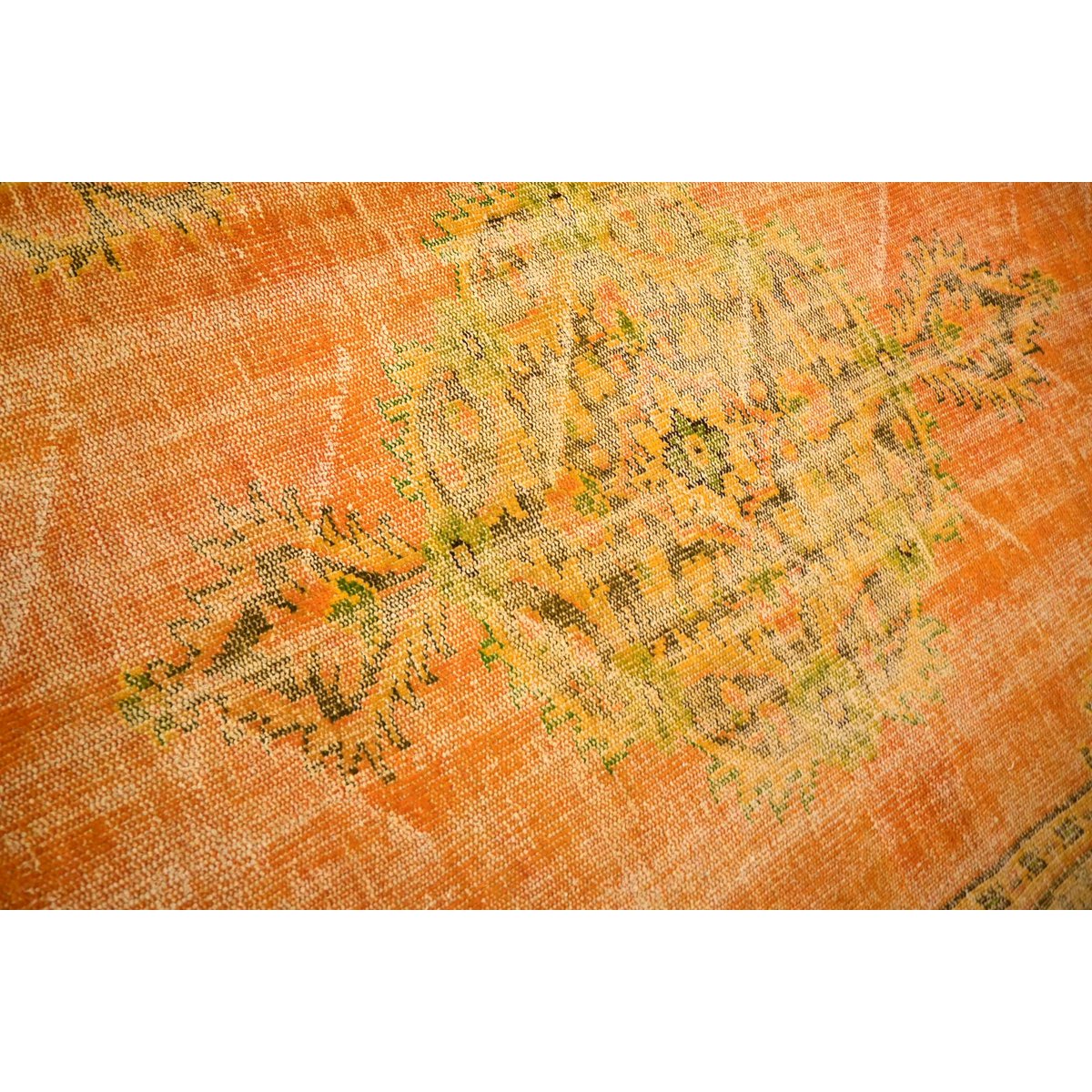 Geel vintage vloerkleed - 260x167 cm - HANDGEMAAKT