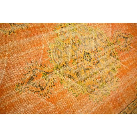 Geel vintage vloerkleed - 260x167 cm - HANDGEMAAKT