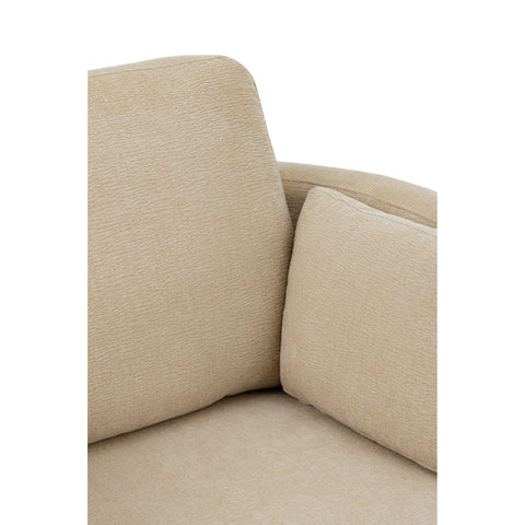 J-Line Loungestoel Swiv Populierenhout/Schuime Beige