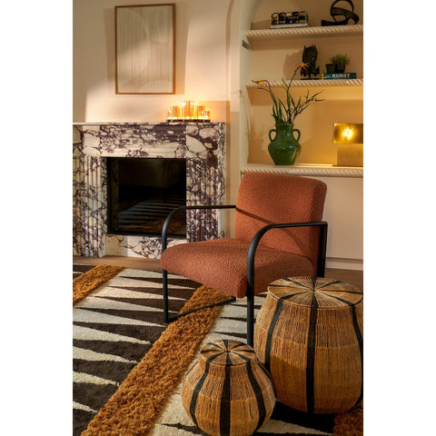 Muurdecoratie Cirkel - L50 x B60 x H3 cm - Beige
