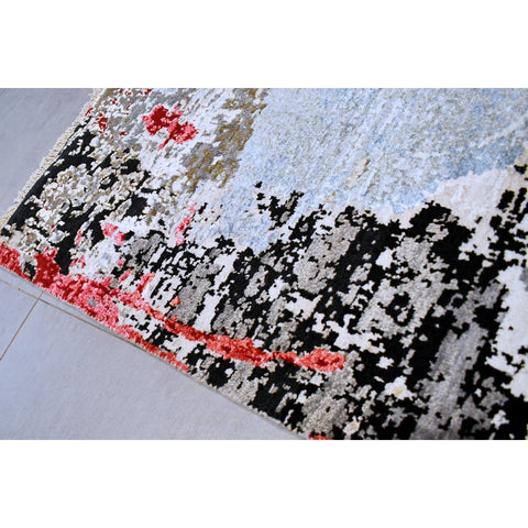 Modern abstract vloerkleed - 154x92 cm - HANDGEMAAKT