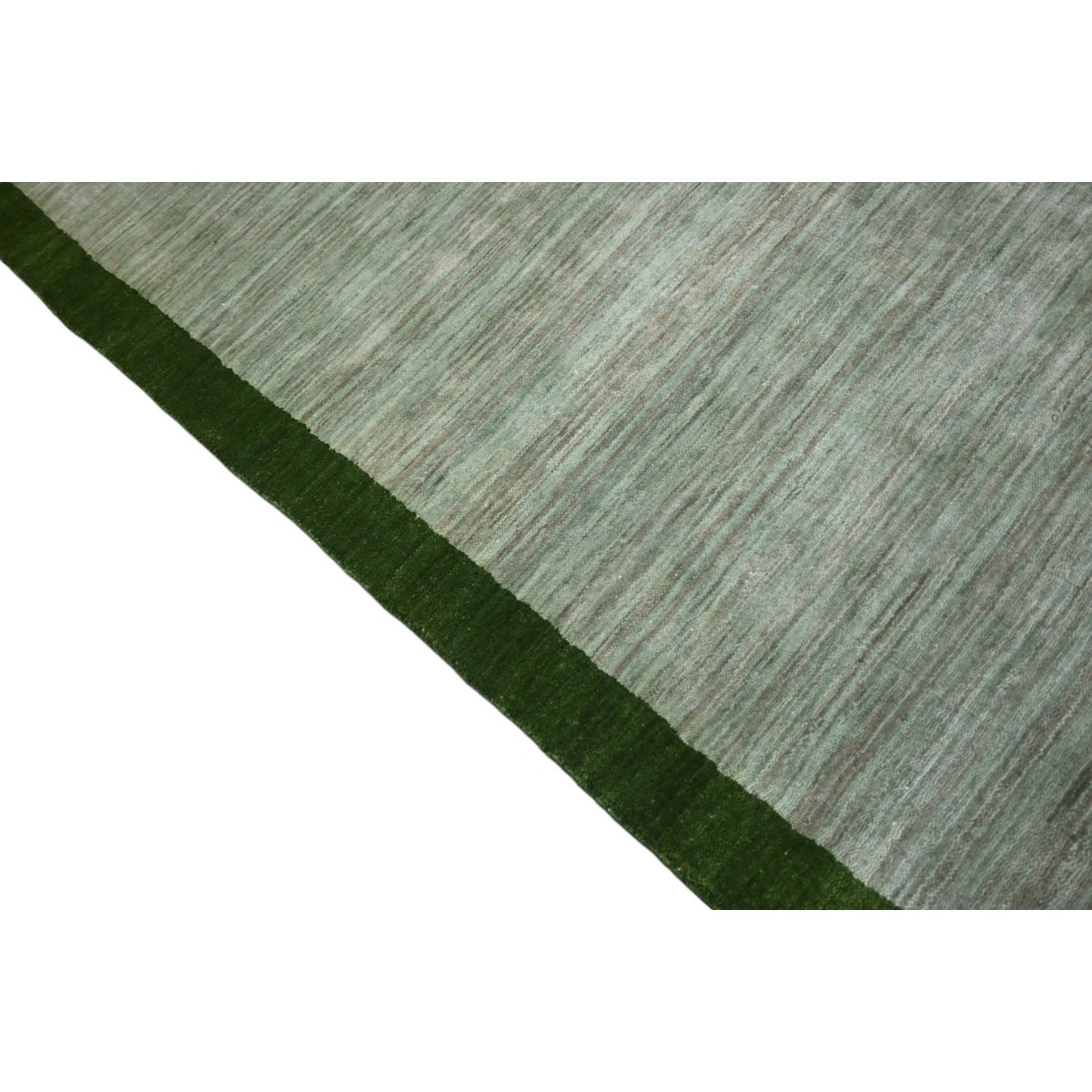 Groen modern vloerkleed - 208x140 cm - HANDMADE