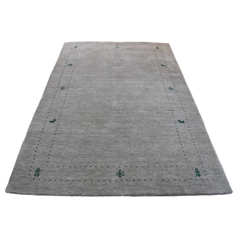 Grijs Gabbeh vloerkleed - 218x142 cm - HANDGEMAAKT