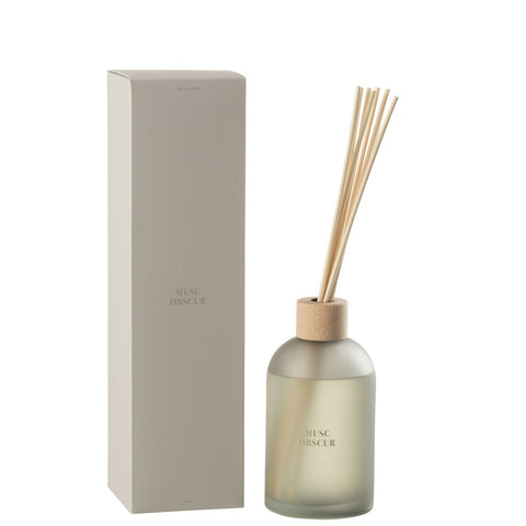 J-Line geurolie + stokjes - Essential Accords - Obscure Musk - blauw