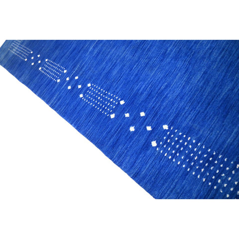 Blauw Gabbeh vloerkleed - 215x140 cm - HANDMADE