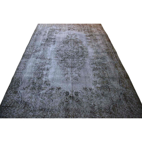 Vintage grijs vloerkleed - 289x184 cm - HANDGEMAAKT