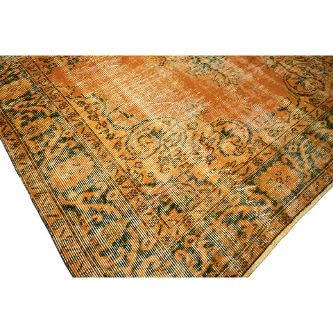 Geel vintage vloerkleed - 248x168 cm - HANDGEMAAKT