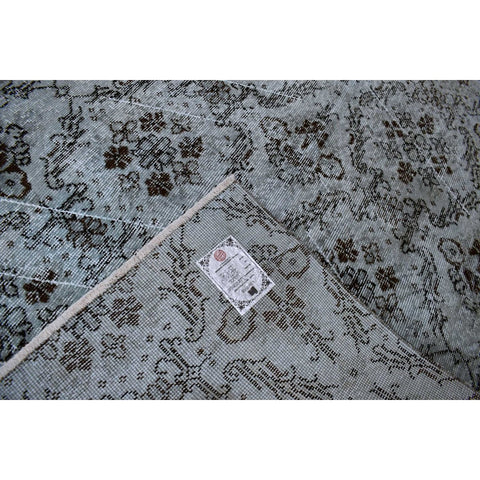 Grijs vintage vloerkleed - 209x110 cm - HANDGEMAAKT