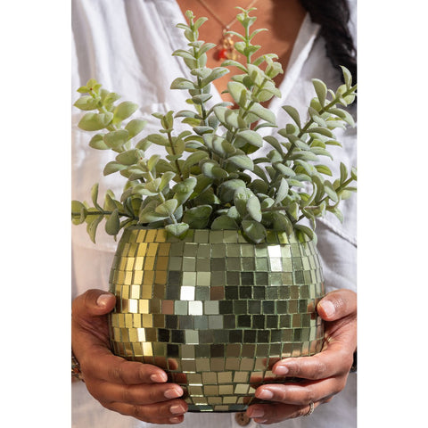 Plantpot spiegelbol